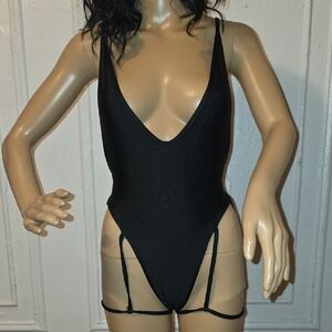 Black Strappy Bodysuit